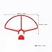 cjc Premium Quality Snap On/Off 4pcs Prop Guards for DJI Phantom 3 Standard, Advanced and Professional Tool-Free Quick Release Disconnect Propeller Protector DJI Phantom 3 Prop Guards - White & Red