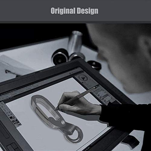 Apor Premium Key Chain Zinc Alloy and Leather Car Business Keychain with 2 Key Rings and Gift Box Idea for Men and Women - Thumbnail 4