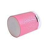 LED Portable Mini Bluetooth Speakers Wireless Hands Free Speaker With TF,Tuscom (Pink)