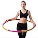 | UPGRADED | Weighted Fitness Hoops for Exercise - 2.2 lb, Professional Adult Exercise Hoop for Weight Loss