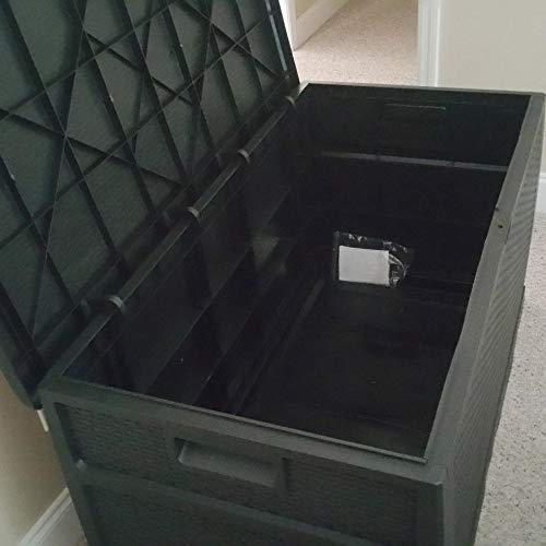 Wonlink Wicker Storage Trunk, Patio Storage Box,120 Gallon Deck Box