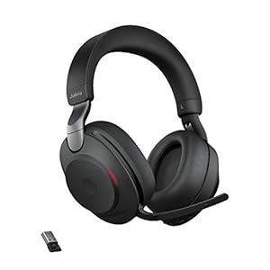 Jabra-Evolve2-85-Wireless-PC-Headset-with-Charging-Stand-Noise-Cancelling-UC-Certified-Stereo-Headphones-With-Long-Lasting-Battery--USB-A-Bluetooth-Adapter--Black Jabra Evolve2 85 Wireless PC Headset with Charging Stand– Noise Cancelling UC Certified Stereo Headphones With Long…