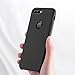 TORRAS iPhone 7 Plus Case/iPhone 8 Plus case, Liquid Silicone Rubber Slim Fit Soft Phone Case with Microfiber Cloth Lining Compatible with iPhone 7 Plus/iPhone 8 Plus, Black