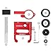 MaxMiles Motorcycle and Bicycle Cell Phone Holder Aluminum Universal Adjustable Phone Mount Smartphone Holder Bike Handlebar Phone Holder for iPhone X 5 6 7 8 Plus Samsung LG (w/Bottom Support red)