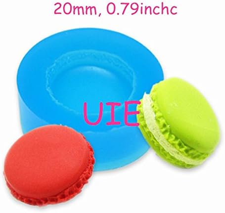 147LBG Macaron Mold 20mm Silicone Mold Kawaii Deco Sweets Miniature Food Mold Fimo Polymer Clay Jewelry Charms DIY Cabochon Mold