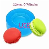 147LBG Macaron Mold 20mm Silicone Mold Kawaii Deco Sweets Miniature Food Mold Fimo Polymer Clay Jewelry Charms DIY Cabochon Mold