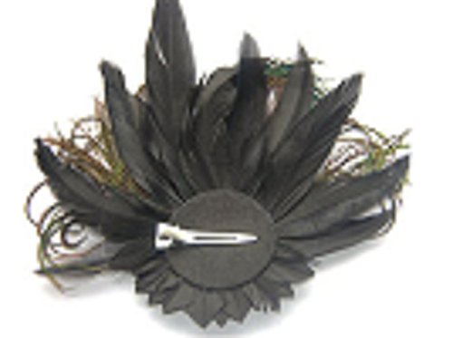 Leiothrix Unique Peacock Feather & Rehinestone Hair Pins for Women and Girls Apply to Party Evening Costume