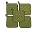 Sage Green Heat Resistant Pot Holders 6.5