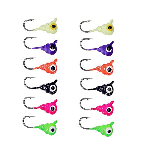 LikeFish Eisfischen Jigs Angelköder Jiggingköder Set Winter Metall Köder