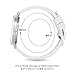 Speidel Original Scrub Watch™ Medical Professionals Students Men Women Unisex Easy Read Dial Military Time Red Second Hand Silicone Band Water Resistant-White