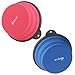 Roysili Collapsible, FDA Approved, BPA Free Silicone Travel Bowl for Dog Cat Food and Water, 40 oz., Large, Blue