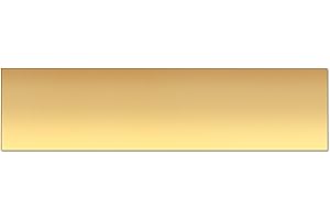 SUNKOO Brass Sheet,2" x 8",16 Gauge(1.5mm) Thickness, 99.9% Pure Brass Plate,for Engraving, Crafting, Jewelry