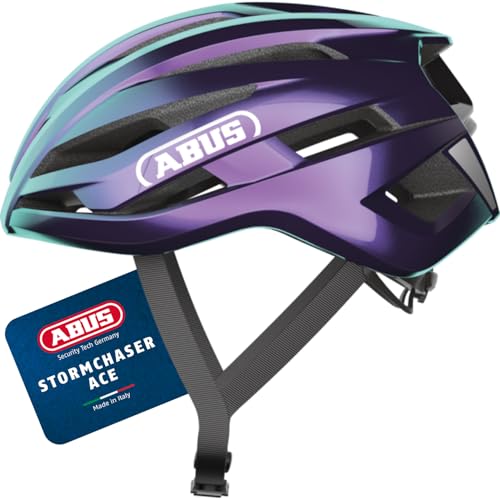 ABUS Rennradhelm StormChaser ACE - leichter Fahrradhelm für Radrennen, Gravelbike-Touren und Cyclocross - für Damen und Herren - Größe S, Violett