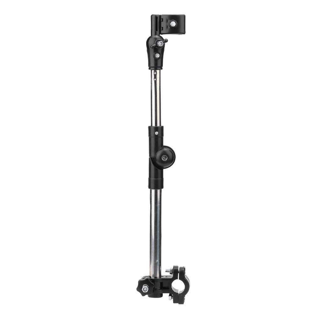 Yosoo Health Gear Umbrella Holder for Stroller, Adjustable Umbrella Clamp Mount for Wheelchair, Mobility Scooter, Pram, Golf Trolley, Bike Handlebar, with ABS and Stainless Steel Material
