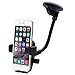 Dreamore l069 Car Mount, Long Arm Universal Windshield Dashboard Cell Phone Holder with Strong Suction Cup for iPhone 7 Plus/6 Plus/6S/5S/SE, Samsung Galaxy S6/S7 Edge (Long Arm) - Black