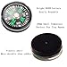 Compass for Kids - Mini 20mm Button Compass for Hiking, Black Survival and Paracord (Set of 24)