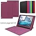 Asng Lenovo Yoga Tab 3 8 Case - Slim Folding Stand Cover Smart Case for 2015 Lenovo Yoga Tab3 8-Inch Tablet (Purple)