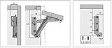 Supertool 1 Pair Lift Up Spring Hinge Stainless Steel 80° Left Right view 7