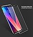 LG V30 Screen Protector,LG V35 Screen Protector,Full Cover [2 PACK] Tempered Glass Screen Protector with ABS Curved Edge Frame, Anti-Fingerprint HD Screen Protector Film for LG V30/V35 ThinQ (Black)