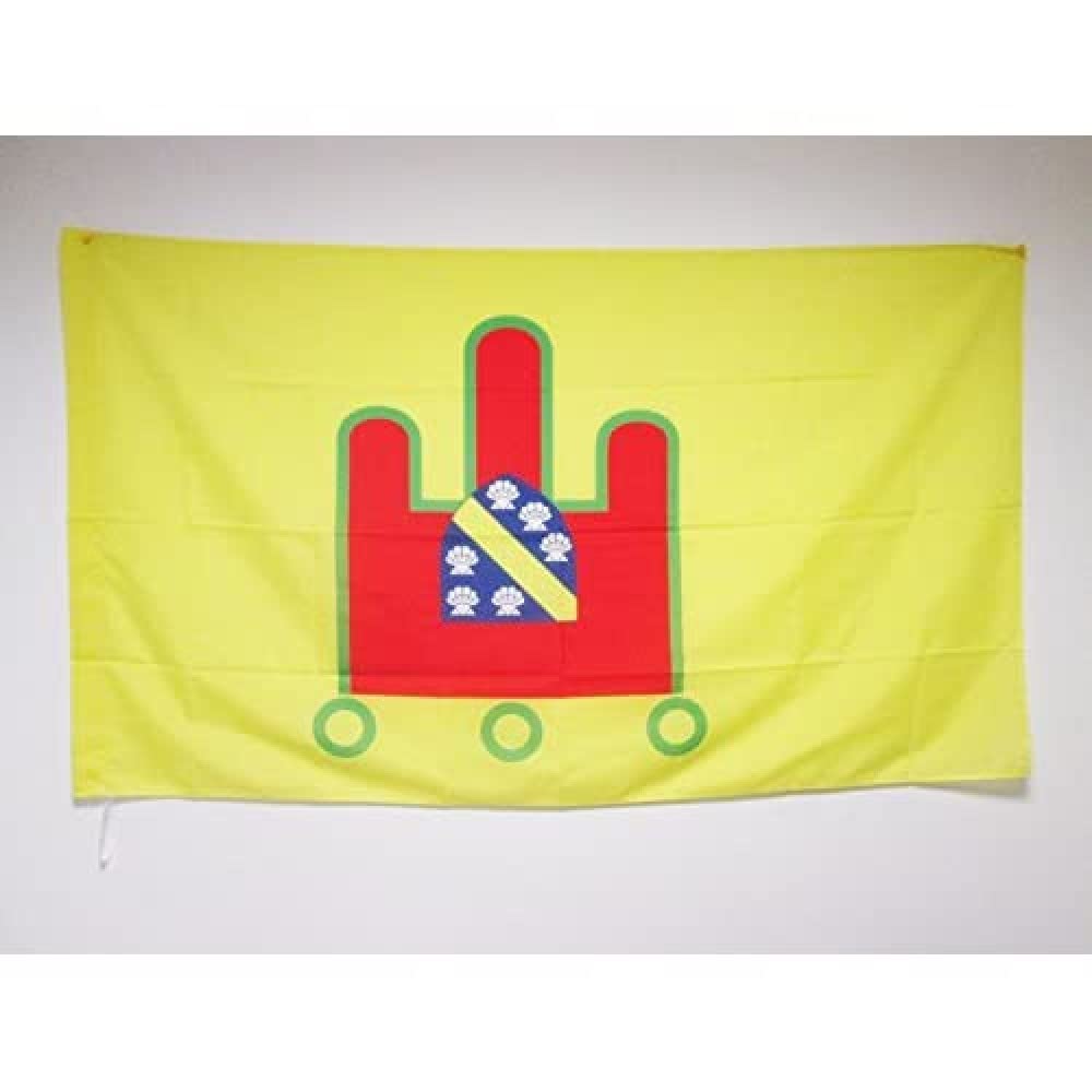 AZ FLAG - French Department of Cantal Flag - 2x3 Ft - Department of France Banner with Sleeve - 100% Polyester - Fade Resistant - Vivid Colors - 2' x 3' Feet - 90x60 Cm