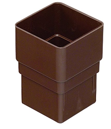 Marley RLE11A Anthracite Square downpipe Socket Plain 65mm System