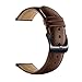 LEUNGLIK 20mm Vintage Leather Watch Strap, 10 Colors, Quick Release, Classic Genuine Leather Wristband for Men Women, Samsung Replacement Band