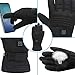 SVPRO Rechargeable Electric Battery Heated Gloves, Men & Women Outdoor Hiking Skiing Camping Cycling Motorcycling Warm Winter Gloves, Black, Lithium-Ion Battery, Touchscreen, Hand Warmer