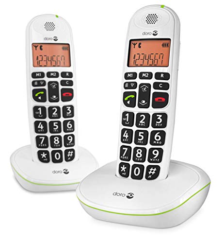 Doro Phone Easy 100W Téléphone Fixe Sans-Fil Blanc