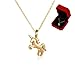 14k Gold-Plated Unicorn Necklace For Girls Women Kids Little Girl | Gold Necklace for Women | Unicorn Jewelry Presents Elegant For Any Unicorn Lover With Red Velvet Box