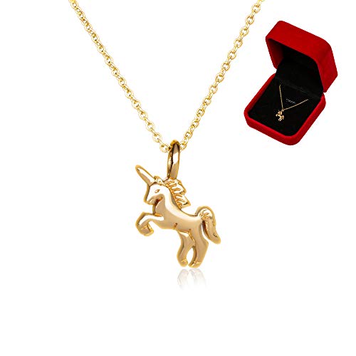 Buy 14k Gold-Plated Unicorn Necklace 