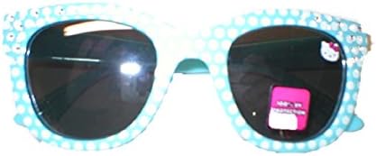 Sanrio Kids Girls Hello Kitty Sunglasses Blue Polka Dot Rhinestone