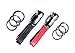 Mehr USB Flash Drives & Detachable Car Keychains, Genuine Leather Valet Key Chains, Black Red USB Gift Set