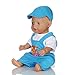 MonkeyJack Cute Cartoon Bear Blue Shoulder Strap Pants Hat Outfit for 43-45cm Zapf Baby Born Dolls
