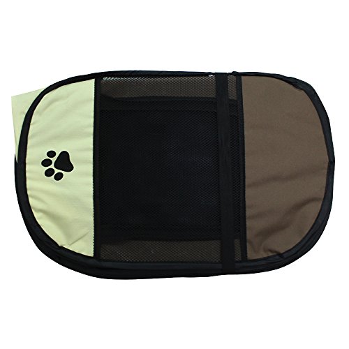 penobon Portable Foldable Pet Playpen, Exercise Kennel Removable Security Mesh Cover Indoor/Outdoor Tent，Pet Soft Side Play Yard - Thumbnail 7