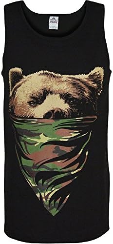 ShirtBANC California Republic Camouflage Bandana Bear Mens Tank Top Shirt