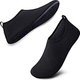 SEEKWAY Unisex Water Sports Shoes Barefoot Aqua Socks Slip-on Indoor Outdoor Activities SK001 731 Black 6-7