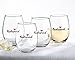 Kate Aspen, Bridesmaids Pink Heart Stemless Wine Glass, Party Favors, 15 Oz. (Set of 4)