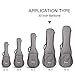 28 Inch Ukulele Case Gig Bag For Baritone or Bass Ukelele Instrument With 3 Uke Picks