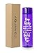 AQUANEÜ 32oz Inspirational Fitness Workout Sports Water Bottle with Time Marker | Measurements | Goal Marked Times for Measuring Your H2O Intake, BPA Free Non-Toxic Tritan (Purple)