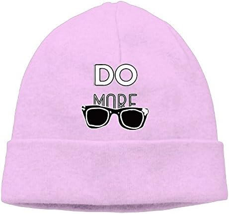 Men Women Do More Casey Neistat Sunglass Beanies Cotton Wool Caps Hats Fits Most Pink
