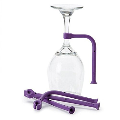 HS 4pcs/set Silicone Wine Glass Dishwasher Holder Stemware Saver Fixed Racks - Thumbnail 3