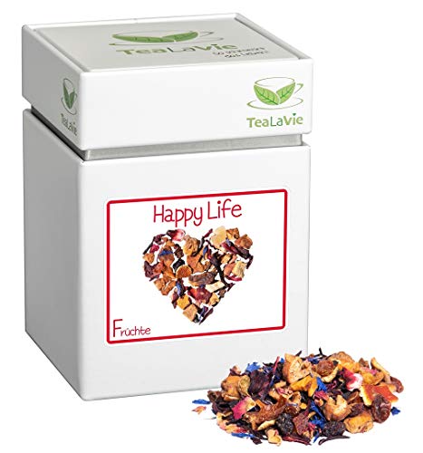 TeaLaVie - tropische Ananas Erdbeere Aprikose (100g) Happy Life - Früchtetee lose - warm & kalt