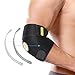 Elbow Brace, Adjustable Elbow Support with Dual-Spring Stabilizer, Elbow Strap for Golfers Elbow, Tennis Elbow, Arthritis, Tendonitis, Sports Injury Pain Relief and