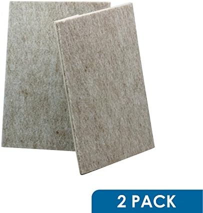 2 Heavy Duty Rok Hardware All Purpose Sticky Self Adhesive Felt Sheets 6" x 4 1/2" Pads Sliders Gliders Movers for Sofa Furniture Couch Chair Floor Protector