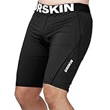 [DRSKIN] Tight 3/4 Compression Pants Base Layer Running Pants Men Women (L, DABB22)