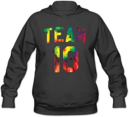 Team 10 Women's Long Sleeve Casual Loose Hoodie Pullover Sweatshirt