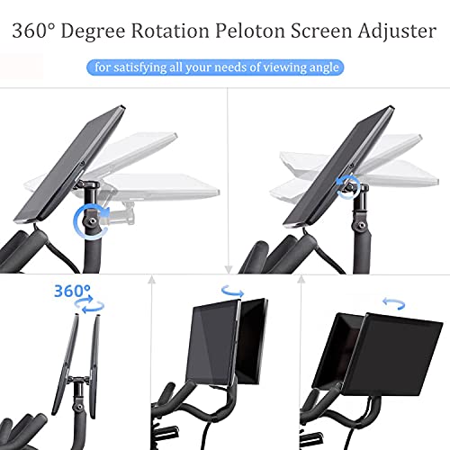 Melelly Screen Swivel Mount for Peloton, Pivot for Peloton Bike Screen