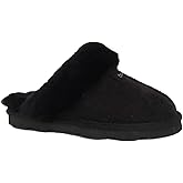Bearpaw Loki Ii 2 - Women's Sheepskin Slippers Black Corduroy - 7 Medium