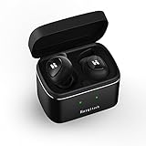 Wireless Bluetooth Earbuds Headphones In-Ear HD Stereo Noise Cancelling Sweatproof Earphones(Bluetooth 4.2, 15 Hours PlayTime with charging case, Earhook Secure Design) with Mic for iPhone Samsung