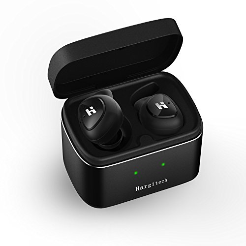 Wireless Bluetooth Earbuds Headphones In-Ear HD Stereo Noise Cancelling Sweatproof Earphones(Bluetooth 4.2, 15 Hours PlayTime with charging case, Earhook Secure Design) with Mic for iPhone Samsung